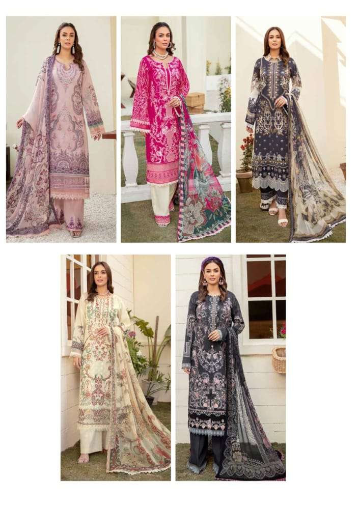 Mashaal By Safinaz Beautiful Pakistani Suits Colorful Stylish Fancy Casual Wear & Ethnic Wear Pure Lawn Cotton Embroidered Dresses At Wholesale Price