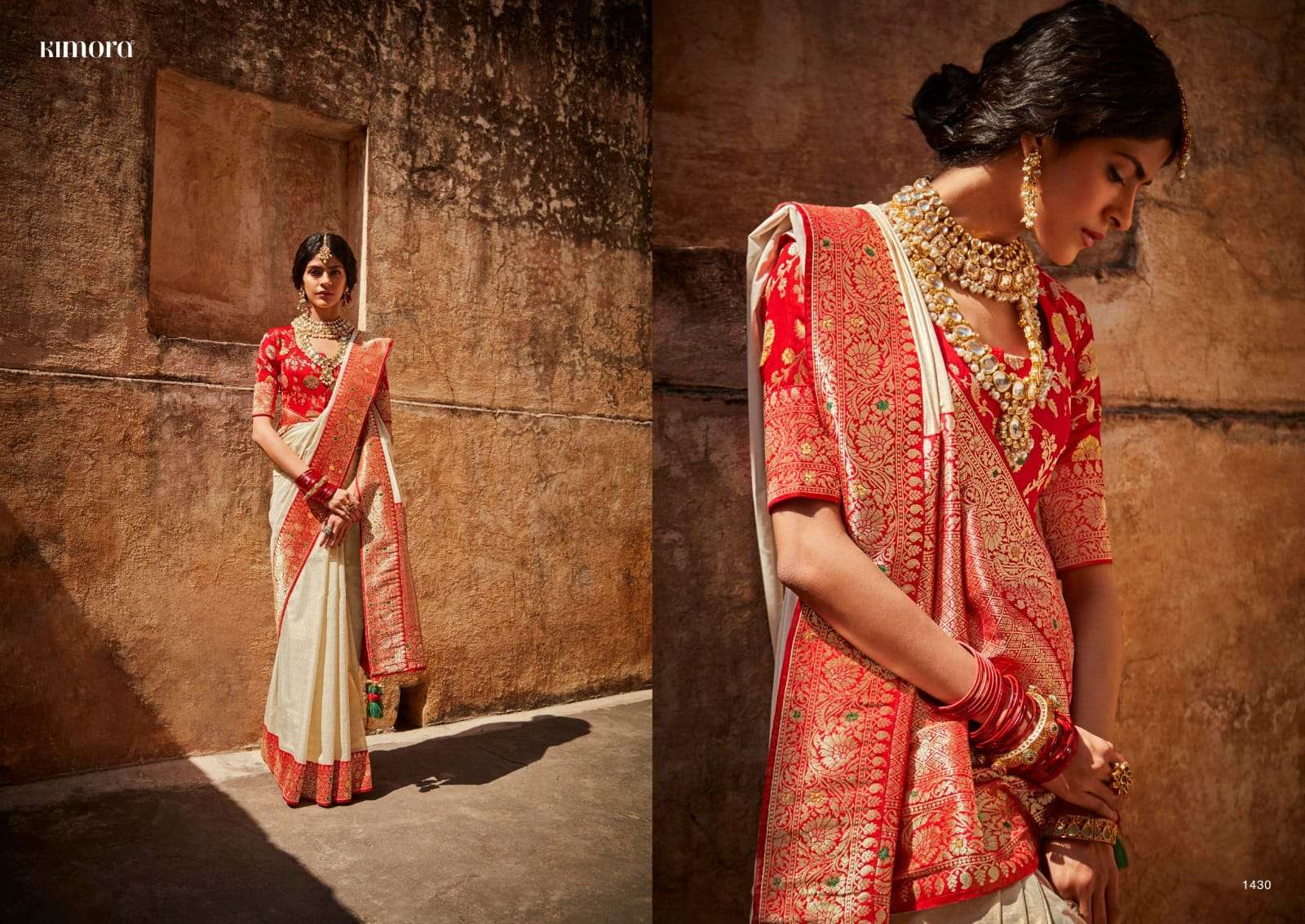 SUNEHRI VOL-17 BY KIMORA FASHION 1421 TO 1435 SERIES INDIAN TRADITIONAL WEAR COLLECTION BEAUTIFUL STYLISH FANCY COLORFUL PARTY WEAR & OCCASIONAL WEAR SILK SAREES AT WHOLESALE PRICE