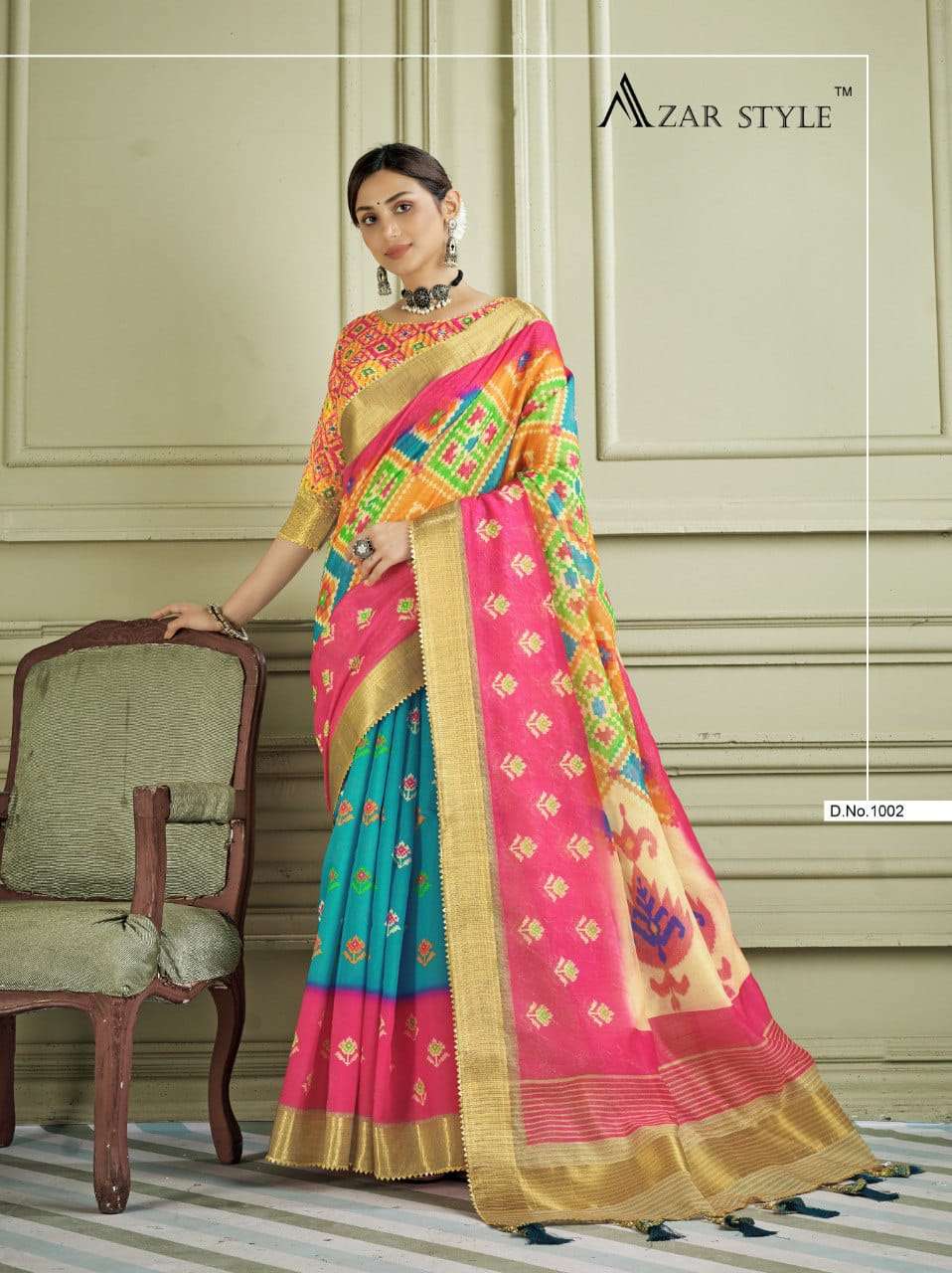 Ardhangini By Azar Style 1001 To 1004 Series Indian Traditional Wear Collection Beautiful Stylish Fancy Colorful Party Wear & Occasional Wear Pure Handloom Silk Sarees At Wholesale Price