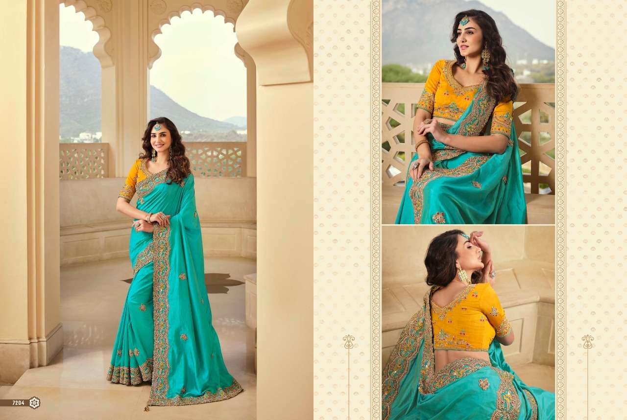 SHRIVALLI BY SULAKSHMI 7201 TO 7214 SERIES INDIAN TRADITIONAL WEAR COLLECTION BEAUTIFUL STYLISH FANCY COLORFUL PARTY WEAR & OCCASIONAL WEAR FANCY SAREES AT WHOLESALE PRICE