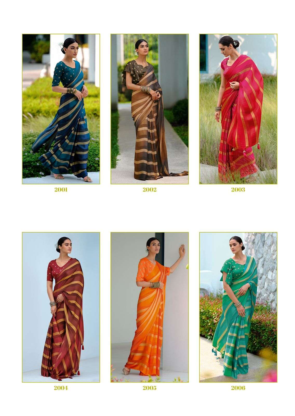 MUKTA BY KASHVI CREATION 2001 TO 2010 SERIES INDIAN TRADITIONAL WEAR COLLECTION BEAUTIFUL STYLISH FANCY COLORFUL PARTY WEAR & OCCASIONAL WEAR VISCOSE CREPE SAREES AT WHOLESALE PRICE