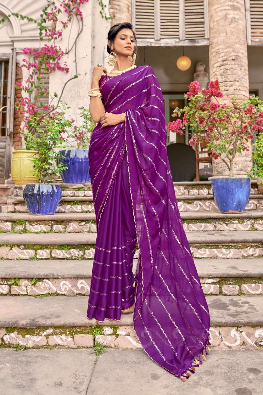 CREPE SEQUENCE BY YADU NANDAN FASHION 01 TO 06 SERIES INDIAN TRADITIONAL WEAR COLLECTION BEAUTIFUL STYLISH FANCY COLORFUL PARTY WEAR & OCCASIONAL WEAR RANGOLI CREPE SAREES AT WHOLESALE PRICE