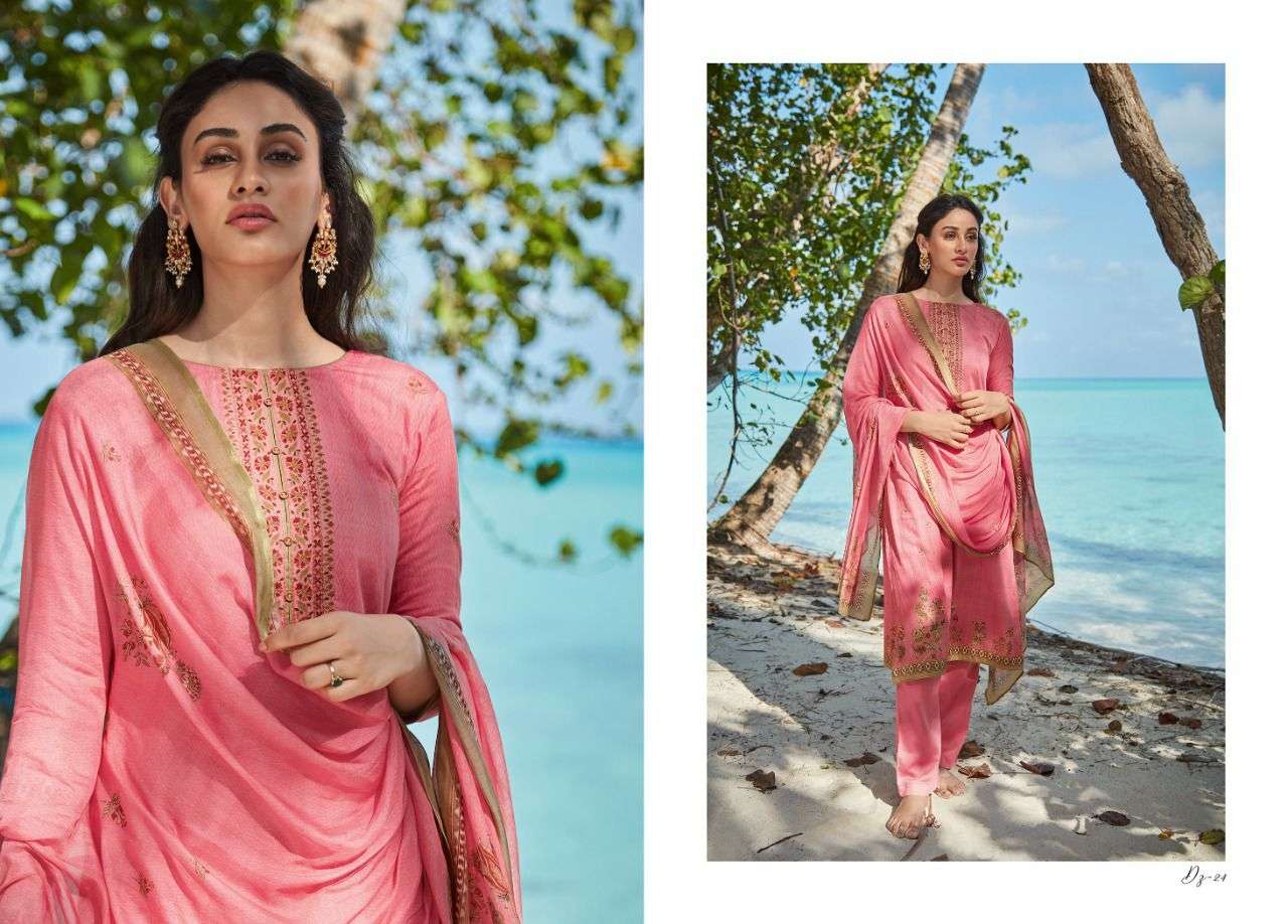DINAZ BY EHRUM 21 TO 26 SERIES BEAUTIFUL SUITS COLORFUL STYLISH FANCY CASUAL WEAR & ETHNIC WEAR COTTON SATIN PRINT DRESSES AT WHOLESALE PRICE