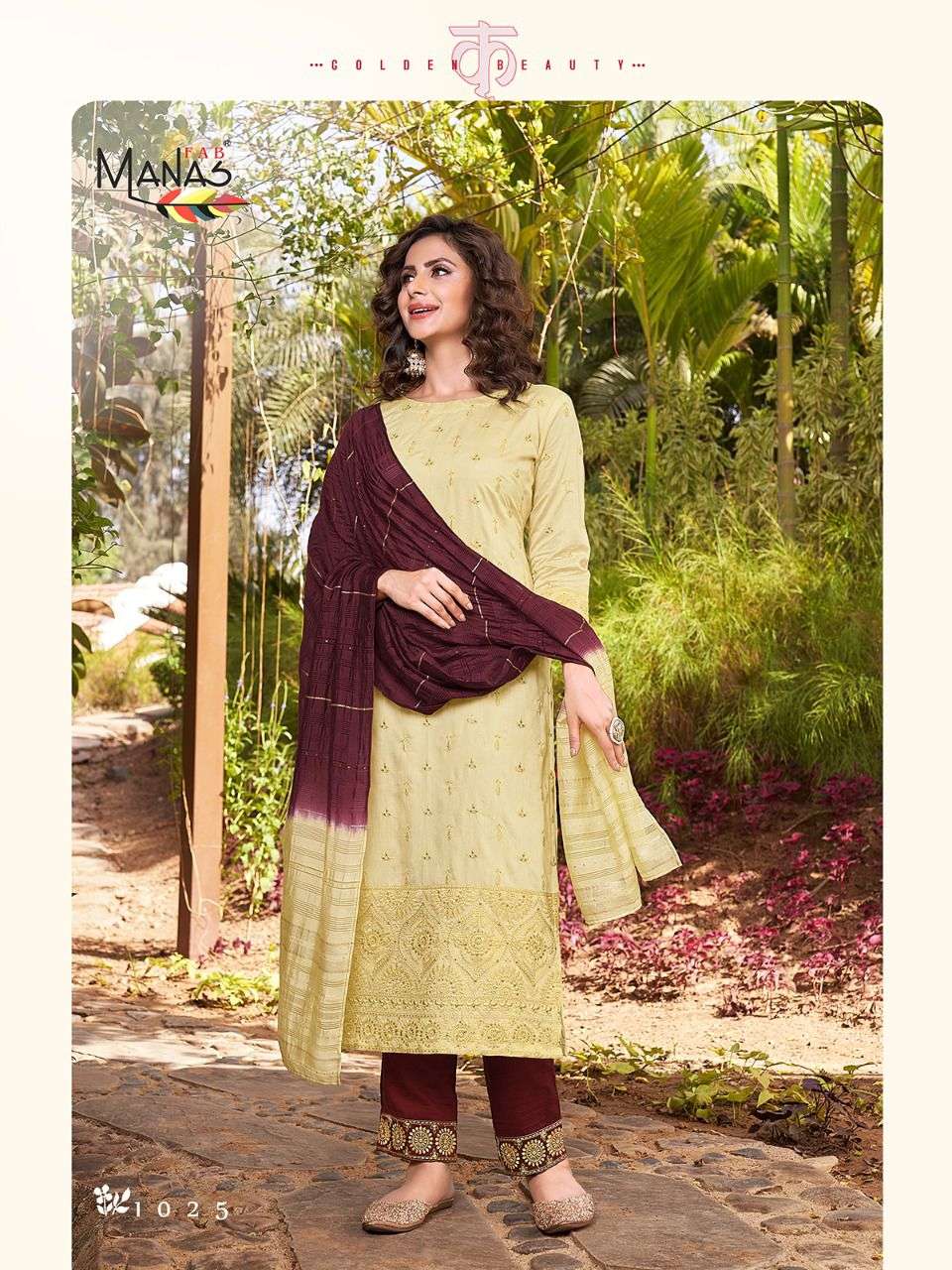 LUCKNOWI VOL-5 BY MANAS FAB 1025 TO 1030 SERIES BEAUTIFUL SUITS COLORFUL STYLISH FANCY CASUAL WEAR & ETHNIC WEAR FANCY DRESSES AT WHOLESALE PRICE