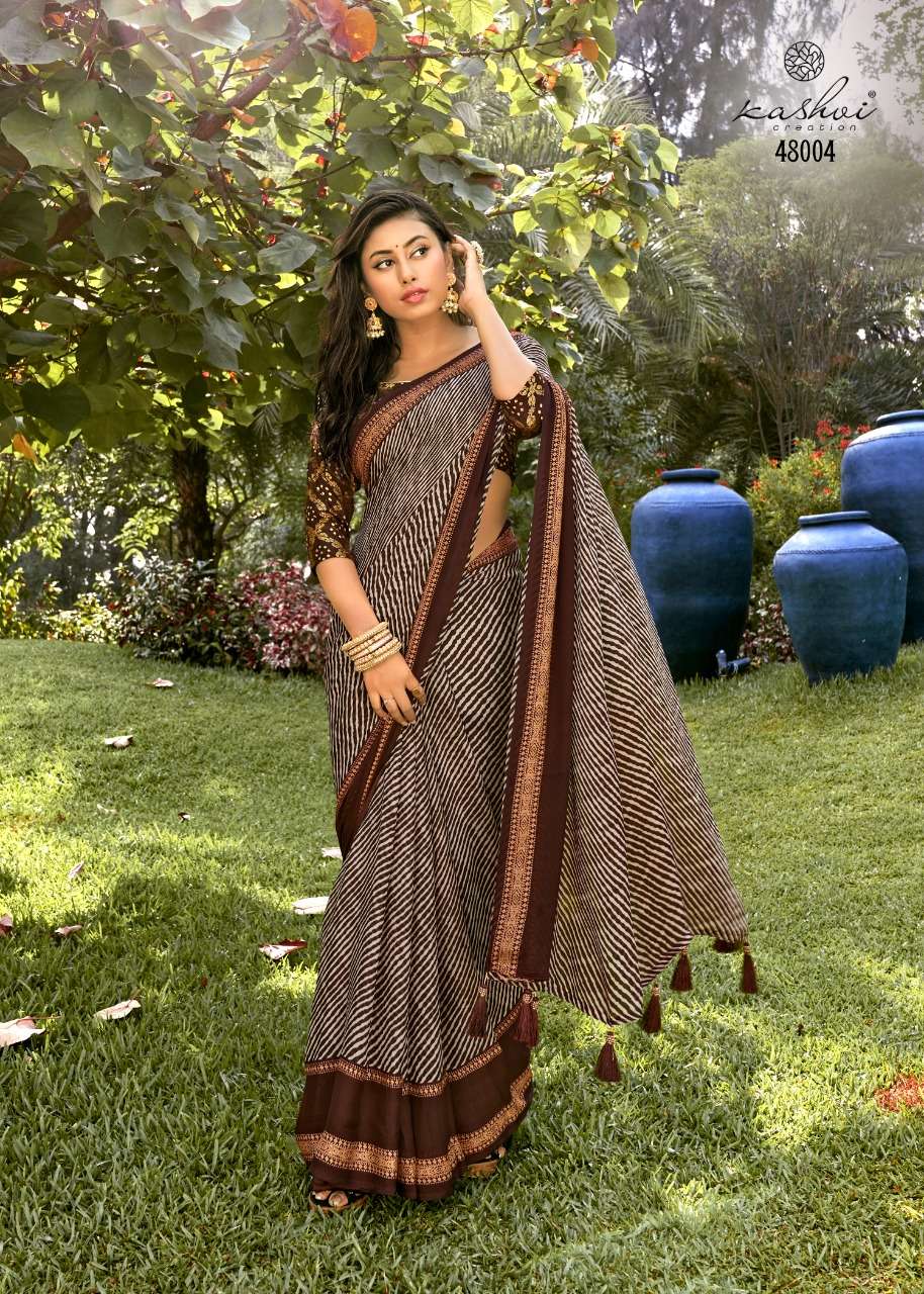 DIVYAM BY KASHVI CREATION 48001 TO 48010 SERIES INDIAN TRADITIONAL WEAR COLLECTION BEAUTIFUL STYLISH FANCY COLORFUL PARTY WEAR & OCCASIONAL WEAR DULL MOSS SAREES AT WHOLESALE PRICE