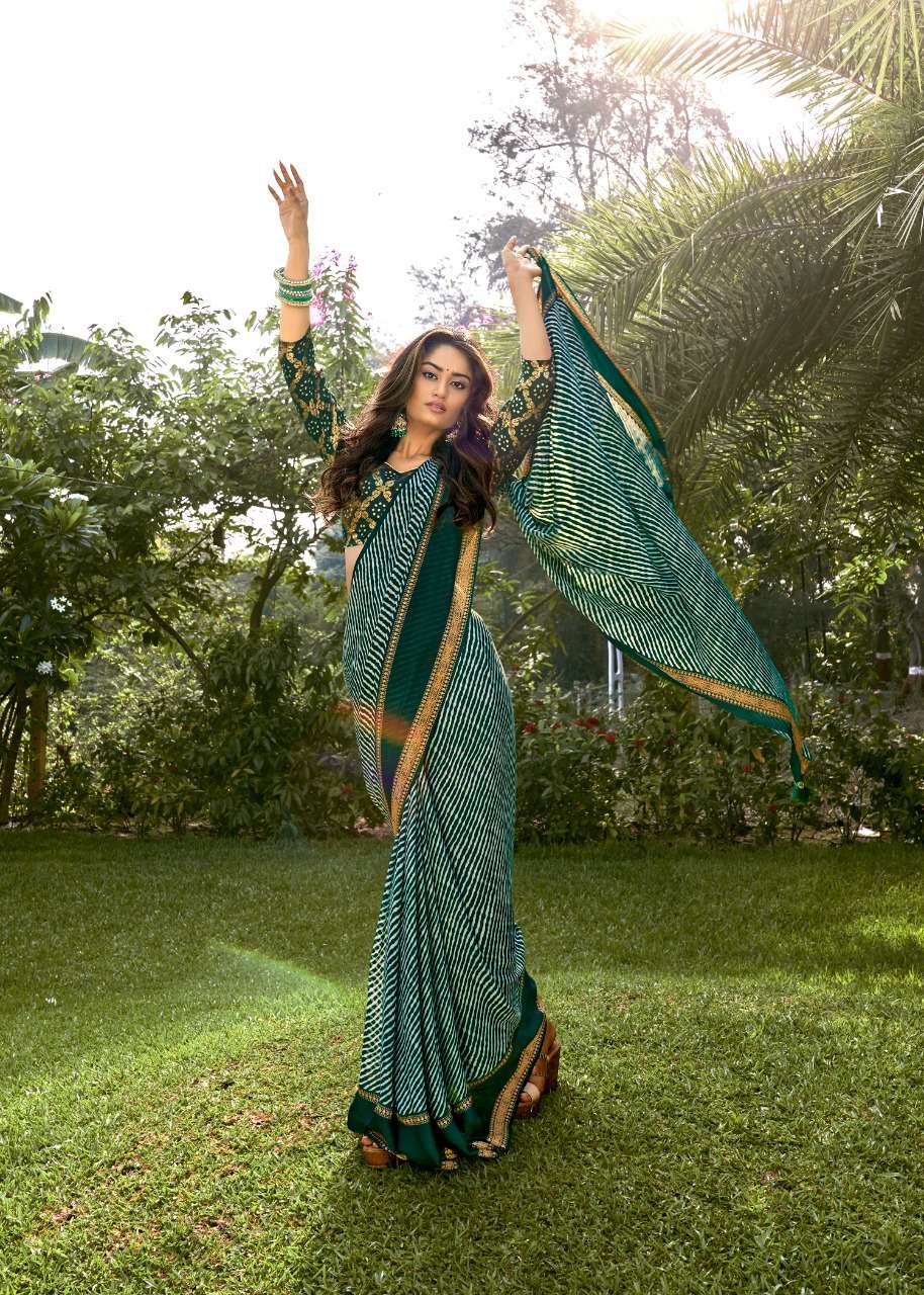 DIVYAM BY KASHVI CREATION 48001 TO 48010 SERIES INDIAN TRADITIONAL WEAR COLLECTION BEAUTIFUL STYLISH FANCY COLORFUL PARTY WEAR & OCCASIONAL WEAR DULL MOSS SAREES AT WHOLESALE PRICE