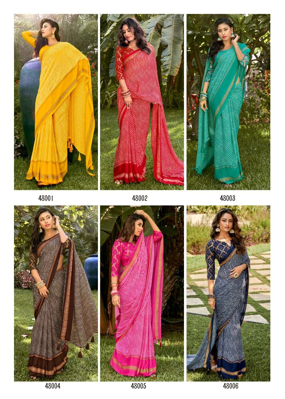 DIVYAM BY KASHVI CREATION 48001 TO 48010 SERIES INDIAN TRADITIONAL WEAR COLLECTION BEAUTIFUL STYLISH FANCY COLORFUL PARTY WEAR & OCCASIONAL WEAR DULL MOSS SAREES AT WHOLESALE PRICE