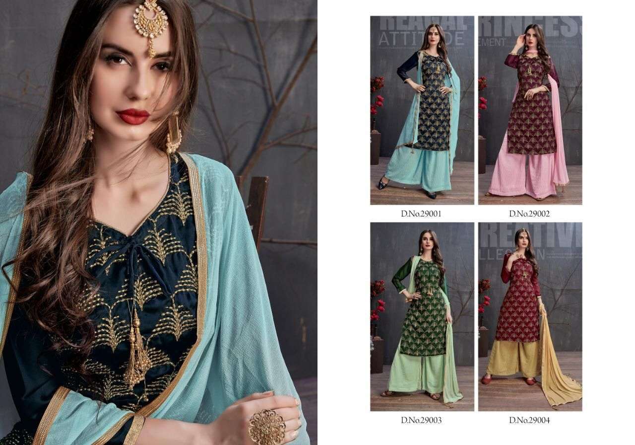PHILLAURI VOL-29 BY PHILLAURI 2901 TO 2904 SERIES BEAUTIFUL SHARARA SUITS STYLISH FANCY COLORFUL CASUAL WEAR & ETHNIC WEAR PURE GEORGETTE WITH EMBROIDERED DRESSES AT WHOLESALE PRICE