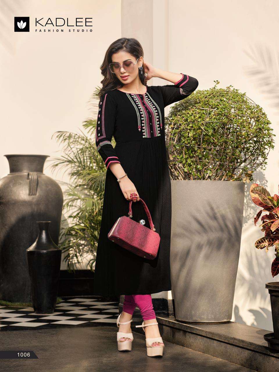 CINDERELLA BY KADLEE 1001 TO 1006 SERIES DESIGNER STYLISH FANCY COLORFUL BEAUTIFUL PARTY WEAR & ETHNIC WEAR COLLECTION RAYON EMBROIDERED KURTIS AT WHOLESALE PRICE