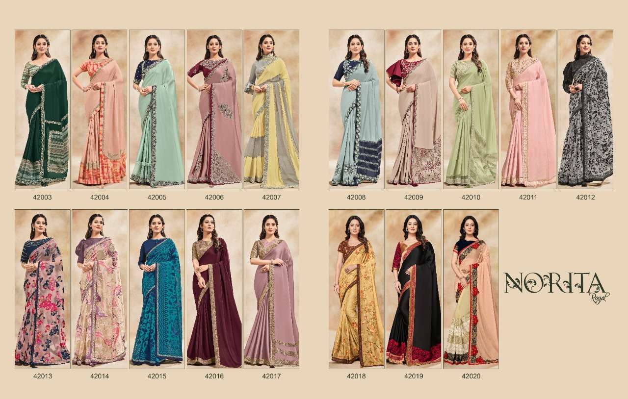 AMORIS BY MAHOTSAV 42003 TO 42020 SERIES INDIAN TRADITIONAL WEAR COLLECTION BEAUTIFUL STYLISH FANCY COLORFUL PARTY WEAR & OCCASIONAL WEAR FANCY SAREES AT WHOLESALE PRICE