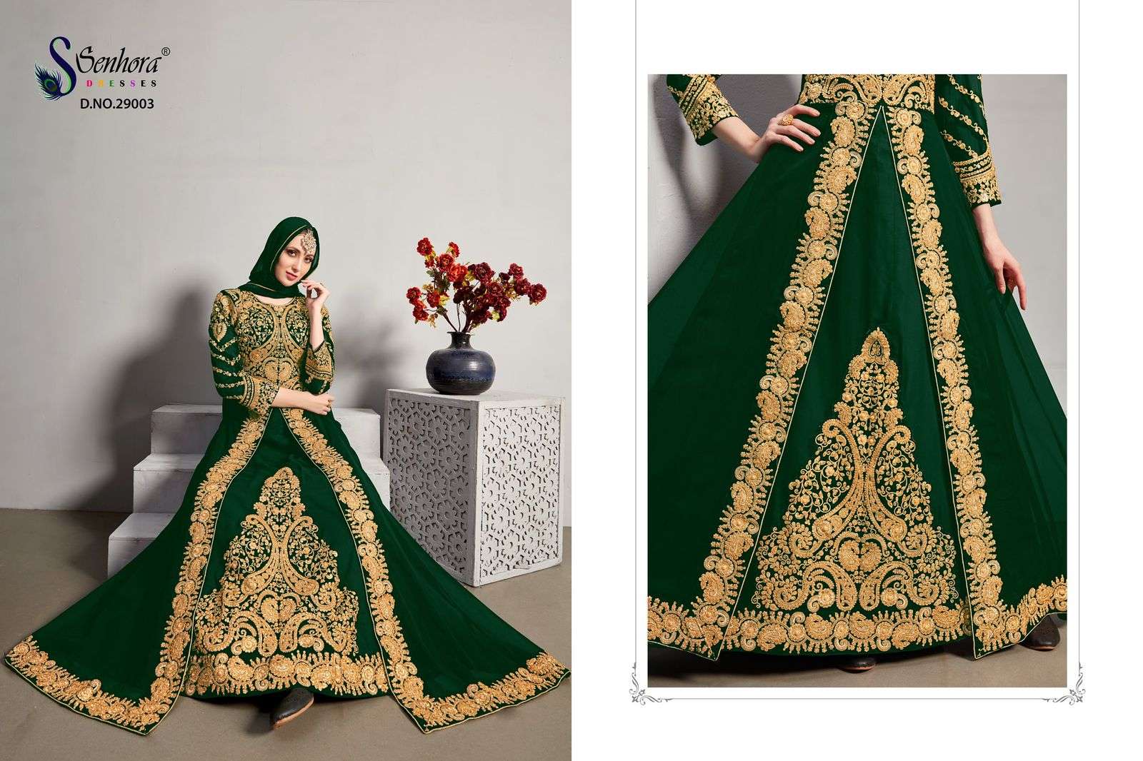 Afrin By Senhora Dresses 29001 To 29004 Series Indian Designer Traditional Wear Collection Beautiful Stylish Fancy Colorful Party Wear & Occasional Wear Real Georgette Embroidered Dresses At Wholesale Price