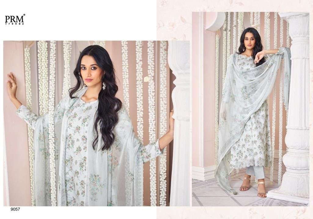QLINE BY PRM TRENDZ 9054 TO 9063 SERIES BEAUTIFUL SUITS COLORFUL STYLISH FANCY CASUAL WEAR & ETHNIC WEAR PURE LAWN COTTON PRINT DRESSES AT WHOLESALE PRICE