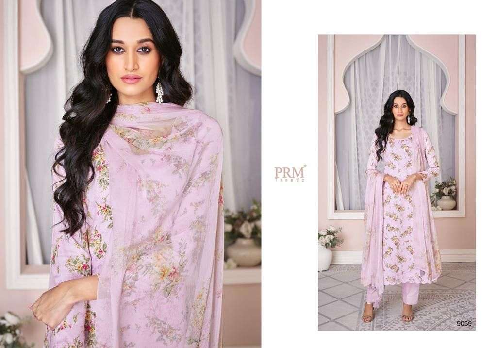 QLINE BY PRM TRENDZ 9054 TO 9063 SERIES BEAUTIFUL SUITS COLORFUL STYLISH FANCY CASUAL WEAR & ETHNIC WEAR PURE LAWN COTTON PRINT DRESSES AT WHOLESALE PRICE