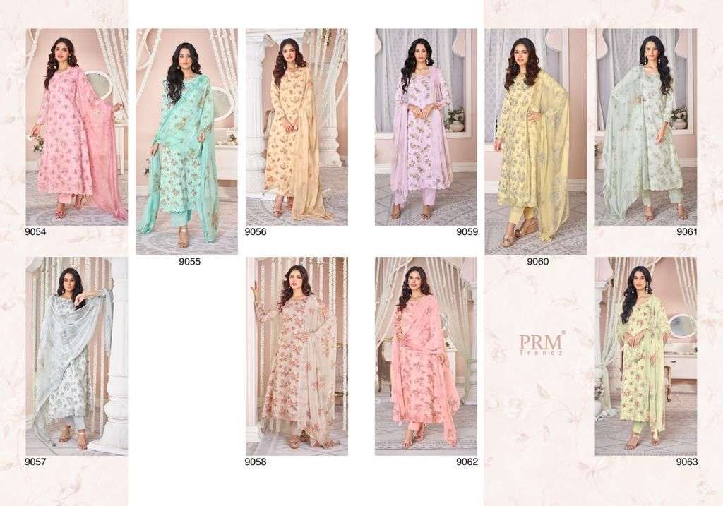 QLINE BY PRM TRENDZ 9054 TO 9063 SERIES BEAUTIFUL SUITS COLORFUL STYLISH FANCY CASUAL WEAR & ETHNIC WEAR PURE LAWN COTTON PRINT DRESSES AT WHOLESALE PRICE