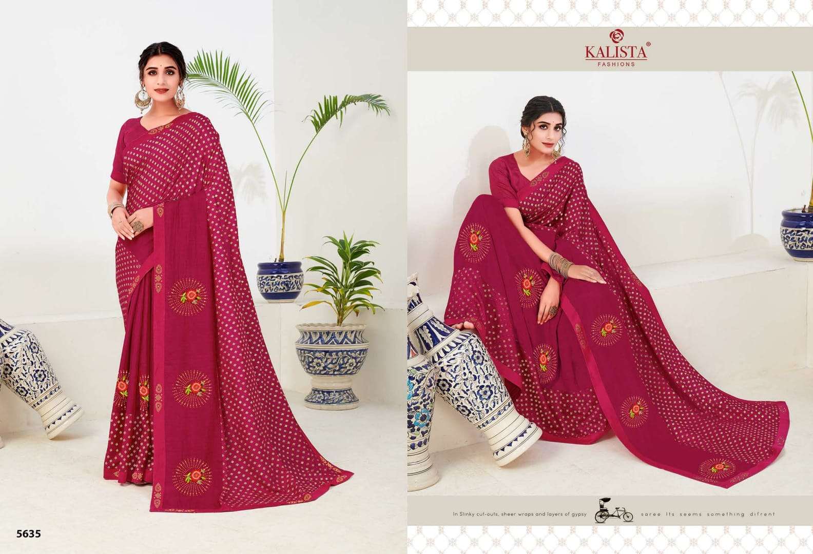 PAYTM BY KALISTA FASHION 5634 TO 5639 SERIES INDIAN TRADITIONAL WEAR COLLECTION BEAUTIFUL STYLISH FANCY COLORFUL PARTY WEAR & OCCASIONAL WEAR FANCY SAREES AT WHOLESALE PRICE