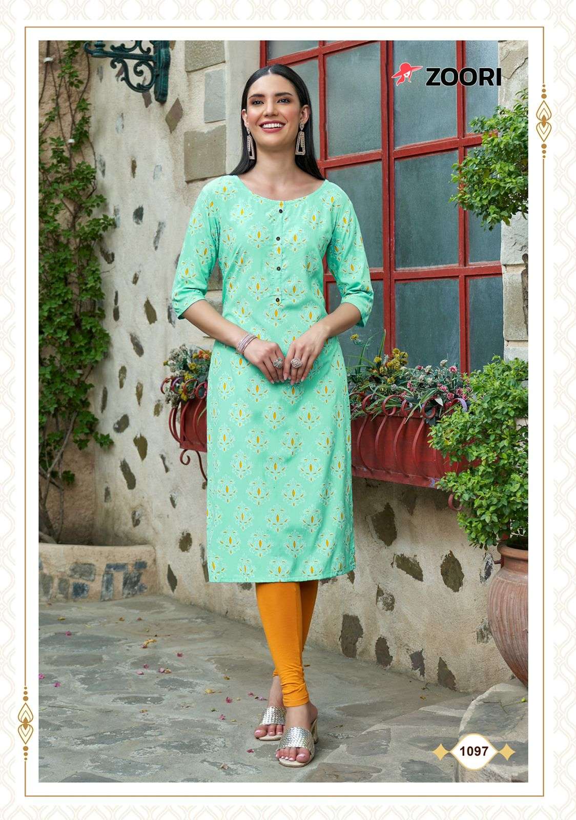 AKSHARA VOL-16 BY ZOORI 1093 TO 1098 SERIES DESIGNER STYLISH FANCY COLORFUL BEAUTIFUL PARTY WEAR & ETHNIC WEAR COLLECTION RAYON PRINT KURTIS AT WHOLESALE PRICE