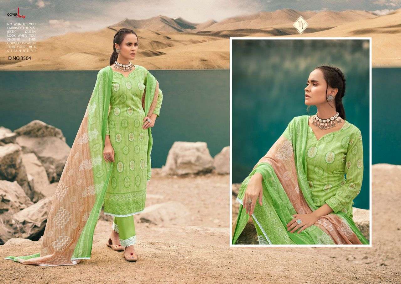 Israt By Tanishk Fashion 3501 To 3508 Series Beautiful Suits Colorful Stylish Fancy Casual Wear & Ethnic Wear Pure Cotton Dresses At Wholesale Price