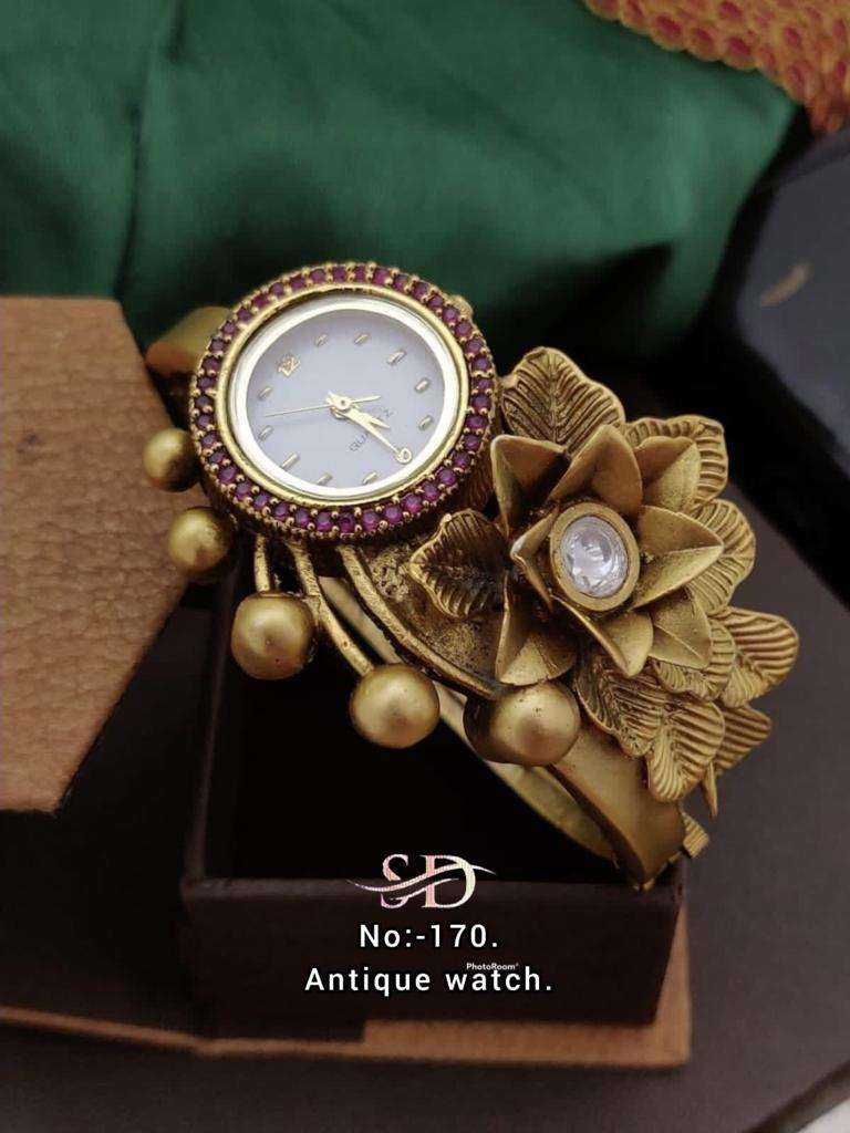 ANTIQUE WATCH BY FASHID WHOLESALE TRADITIONAL ARTIFICIAL JEWELLERY FOR INDIAN ATTIRE AT EXCLUSIVE RANGE.