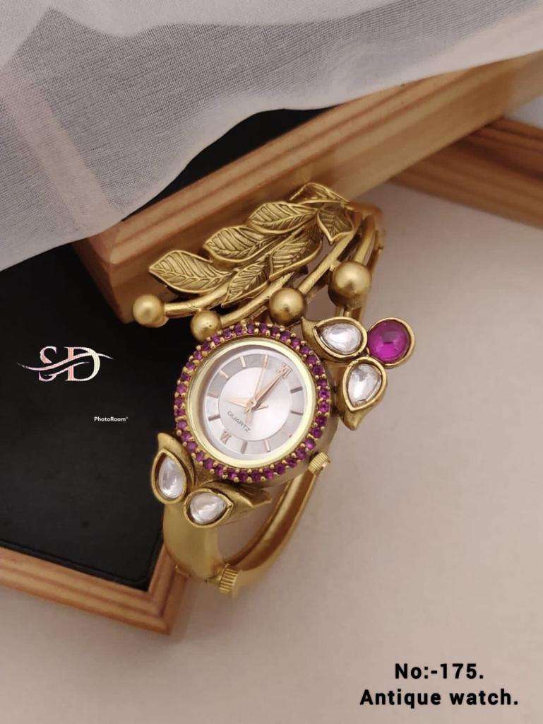 ANTIQUE WATCH BY FASHID WHOLESALE TRADITIONAL ARTIFICIAL JEWELLERY FOR INDIAN ATTIRE AT EXCLUSIVE RANGE.