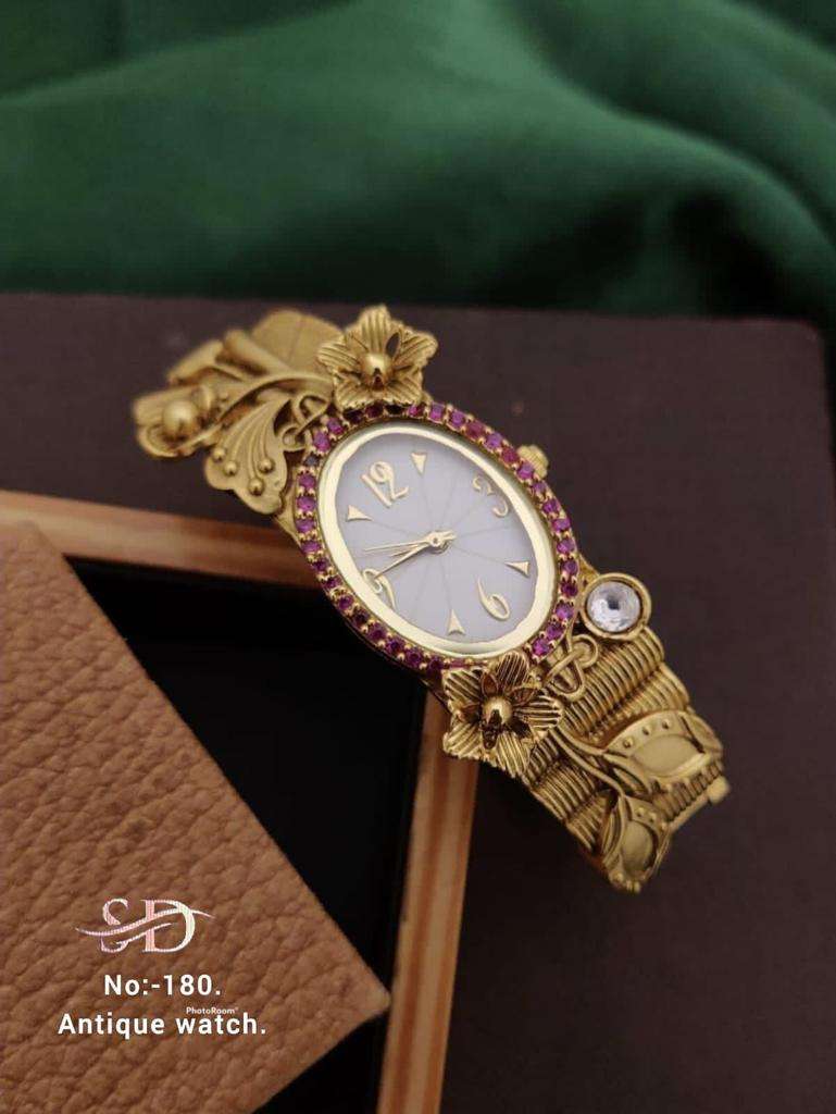 ANTIQUE WATCH BY FASHID WHOLESALE TRADITIONAL ARTIFICIAL JEWELLERY FOR INDIAN ATTIRE AT EXCLUSIVE RANGE.