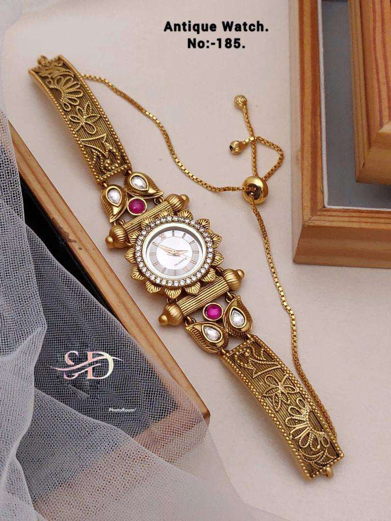 ANTIQUE WATCH BY FASHID WHOLESALE TRADITIONAL ARTIFICIAL JEWELLERY FOR INDIAN ATTIRE AT EXCLUSIVE RANGE.