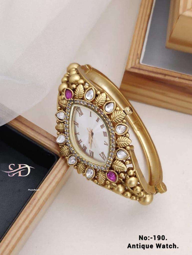 ANTIQUE WATCH BY FASHID WHOLESALE TRADITIONAL ARTIFICIAL JEWELLERY FOR INDIAN ATTIRE AT EXCLUSIVE RANGE.