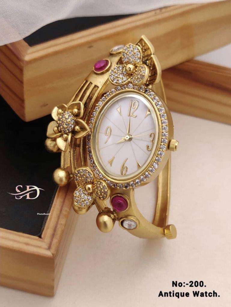 ANTIQUE WATCH BY FASHID WHOLESALE TRADITIONAL ARTIFICIAL JEWELLERY FOR INDIAN ATTIRE AT EXCLUSIVE RANGE.