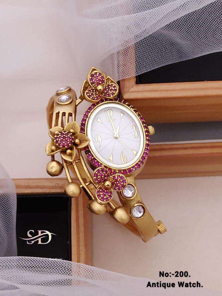 ANTIQUE WATCH BY FASHID WHOLESALE TRADITIONAL ARTIFICIAL JEWELLERY FOR INDIAN ATTIRE AT EXCLUSIVE RANGE.