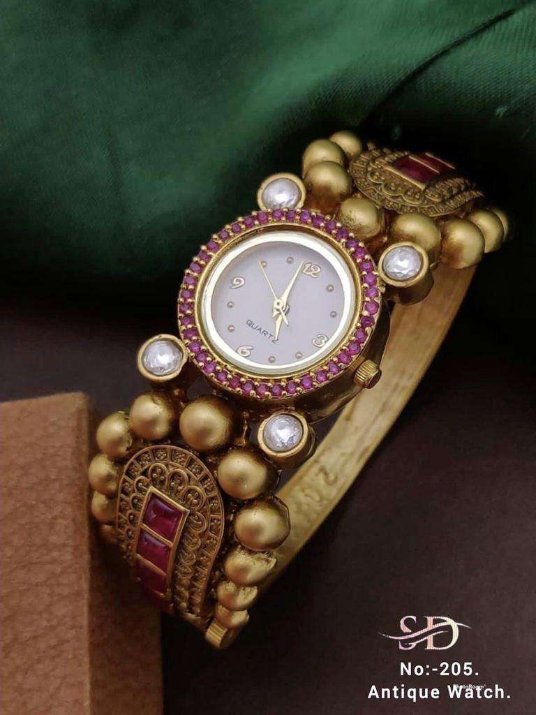 ANTIQUE WATCH BY FASHID WHOLESALE TRADITIONAL ARTIFICIAL JEWELLERY FOR INDIAN ATTIRE AT EXCLUSIVE RANGE.