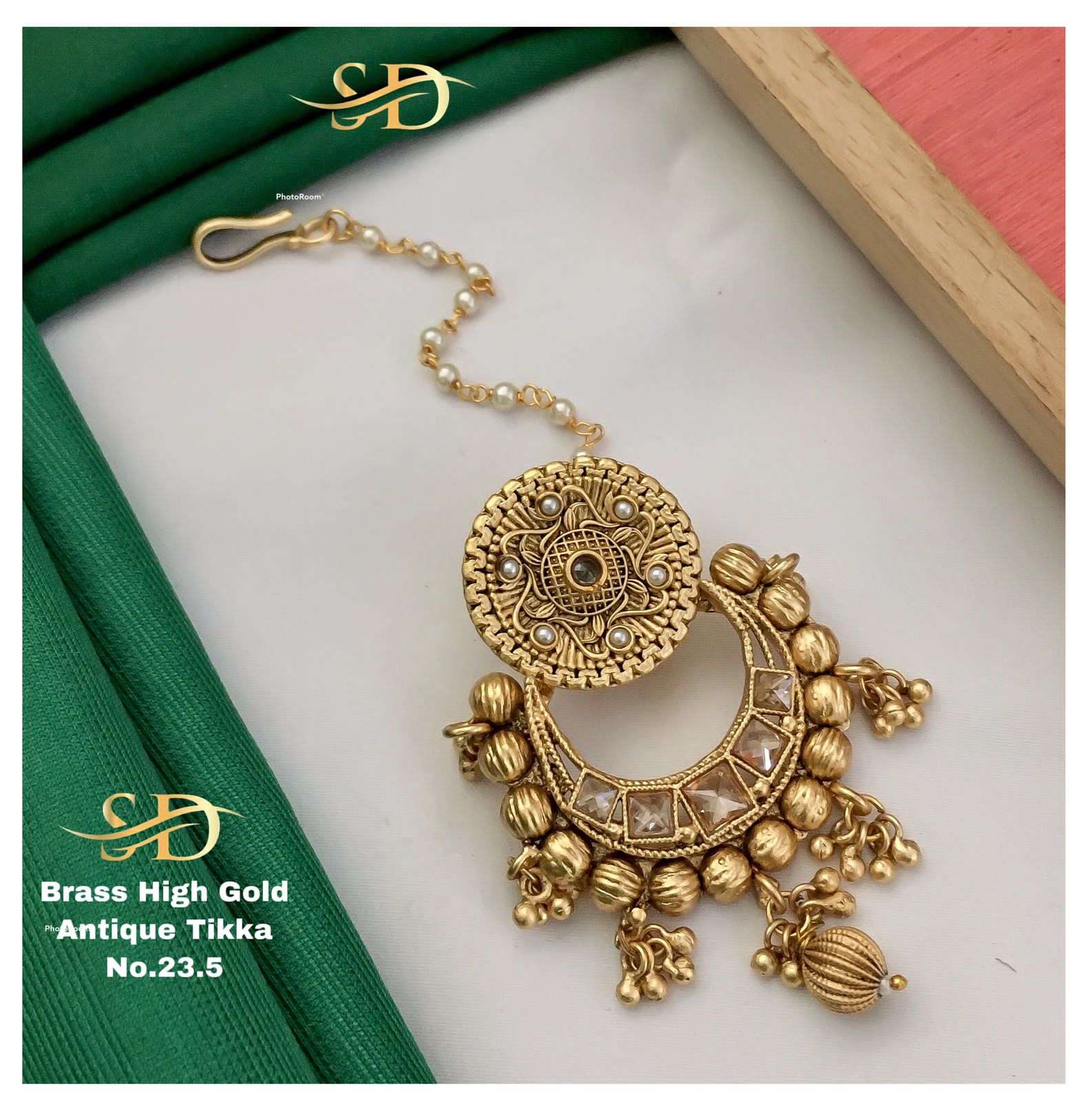 ANTIQUE TIKKA BY FASHID WHOLESALE TRADITIONAL ARTIFICIAL JEWELLERY FOR INDIAN ATTIRE AT EXCLUSIVE RANGE.