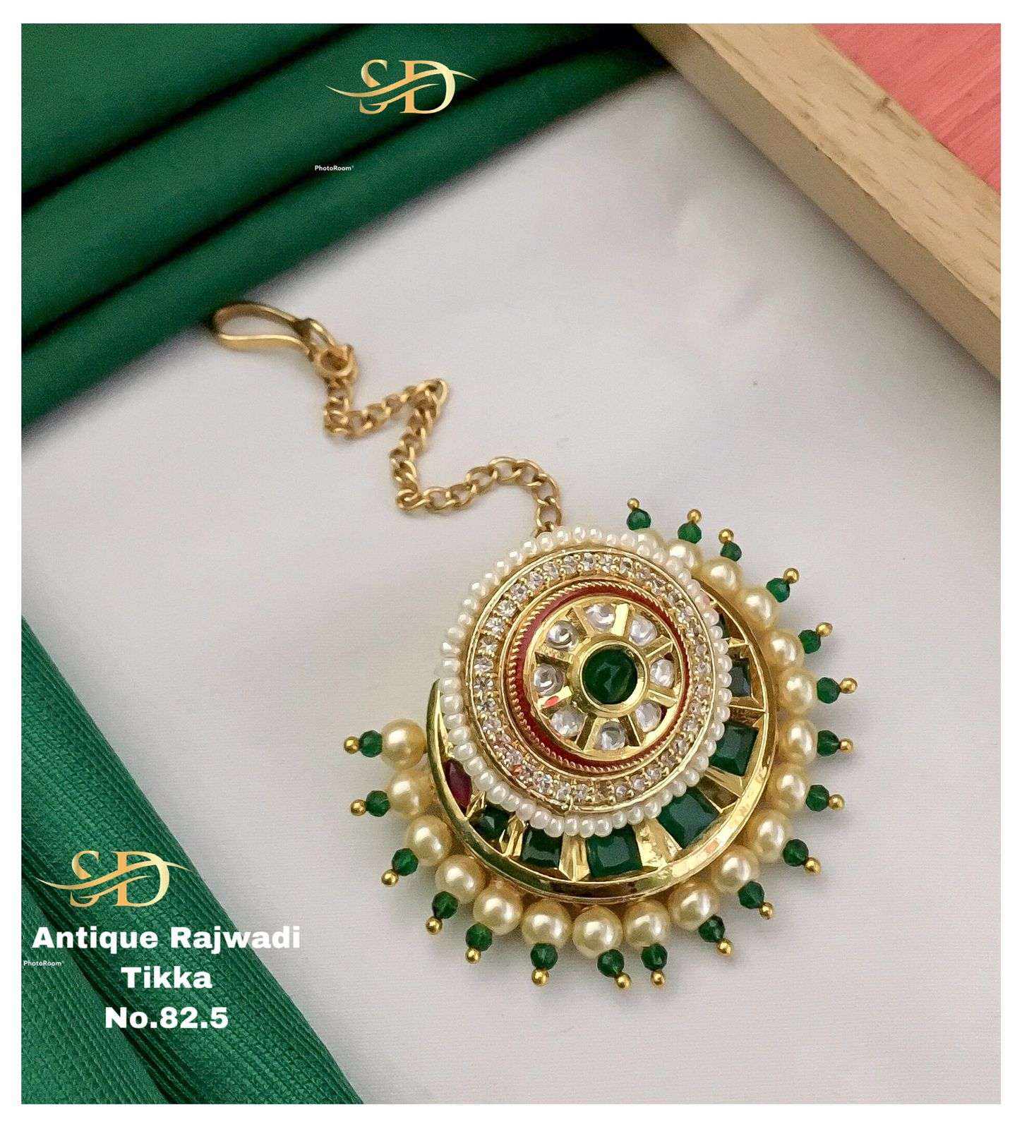 ANTIQUE TIKKA BY FASHID WHOLESALE TRADITIONAL ARTIFICIAL JEWELLERY FOR INDIAN ATTIRE AT EXCLUSIVE RANGE.