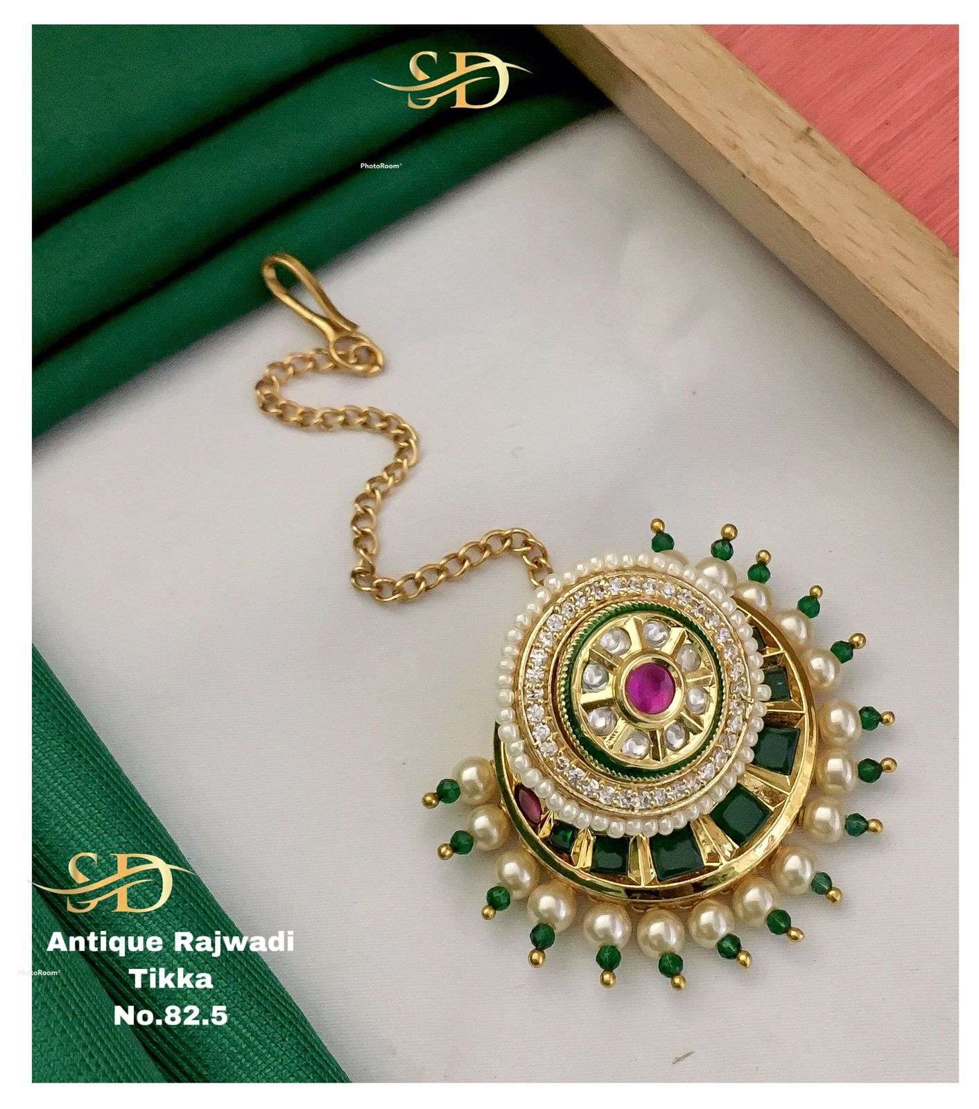 ANTIQUE TIKKA BY FASHID WHOLESALE TRADITIONAL ARTIFICIAL JEWELLERY FOR INDIAN ATTIRE AT EXCLUSIVE RANGE.