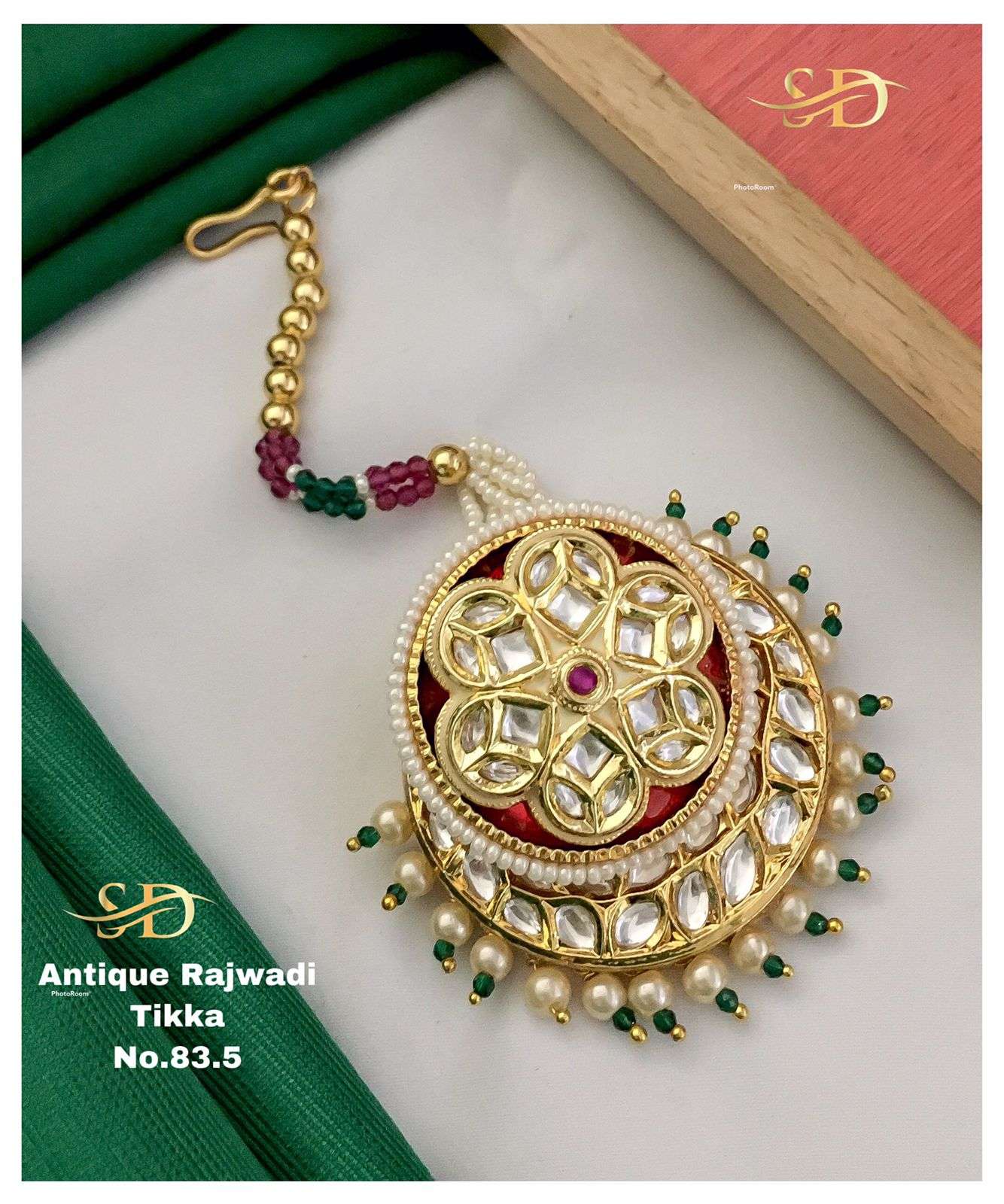 ANTIQUE TIKKA BY FASHID WHOLESALE TRADITIONAL ARTIFICIAL JEWELLERY FOR INDIAN ATTIRE AT EXCLUSIVE RANGE.