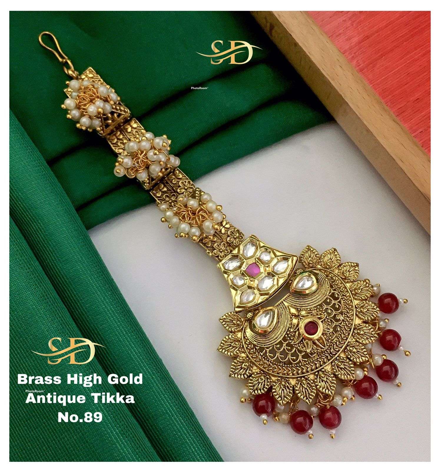 ANTIQUE TIKKA BY FASHID WHOLESALE TRADITIONAL ARTIFICIAL JEWELLERY FOR INDIAN ATTIRE AT EXCLUSIVE RANGE.