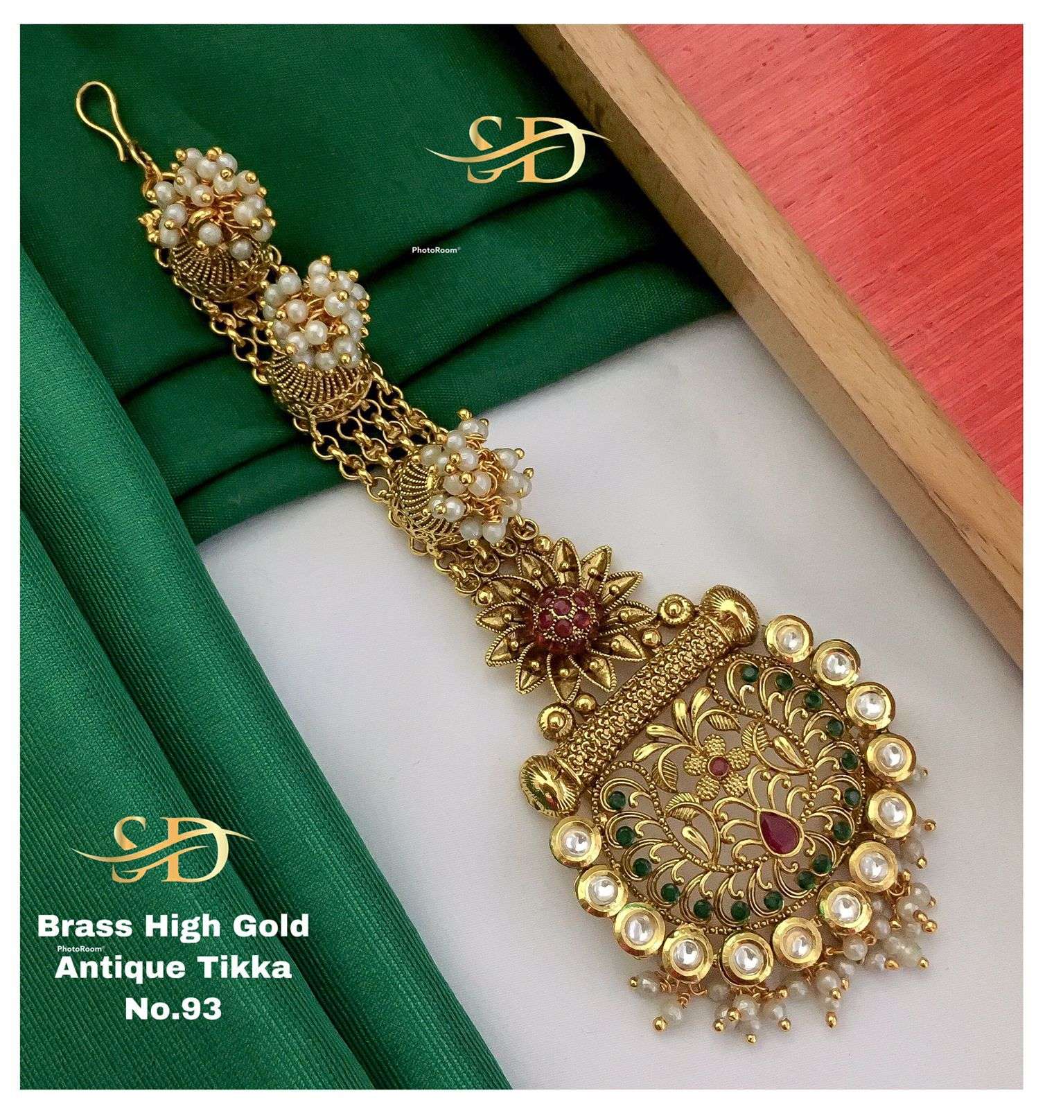 ANTIQUE TIKKA BY FASHID WHOLESALE TRADITIONAL ARTIFICIAL JEWELLERY FOR INDIAN ATTIRE AT EXCLUSIVE RANGE.
