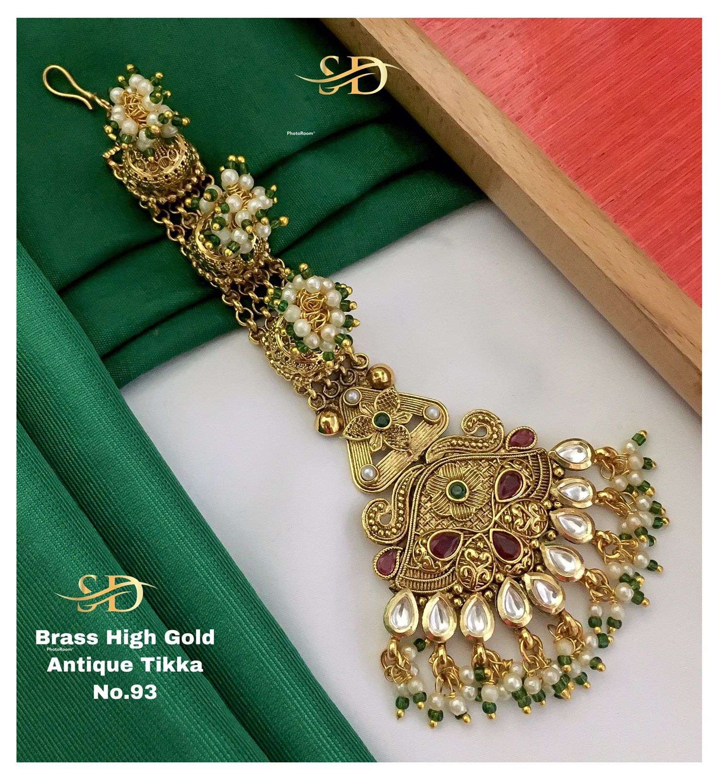 ANTIQUE TIKKA BY FASHID WHOLESALE TRADITIONAL ARTIFICIAL JEWELLERY FOR INDIAN ATTIRE AT EXCLUSIVE RANGE.