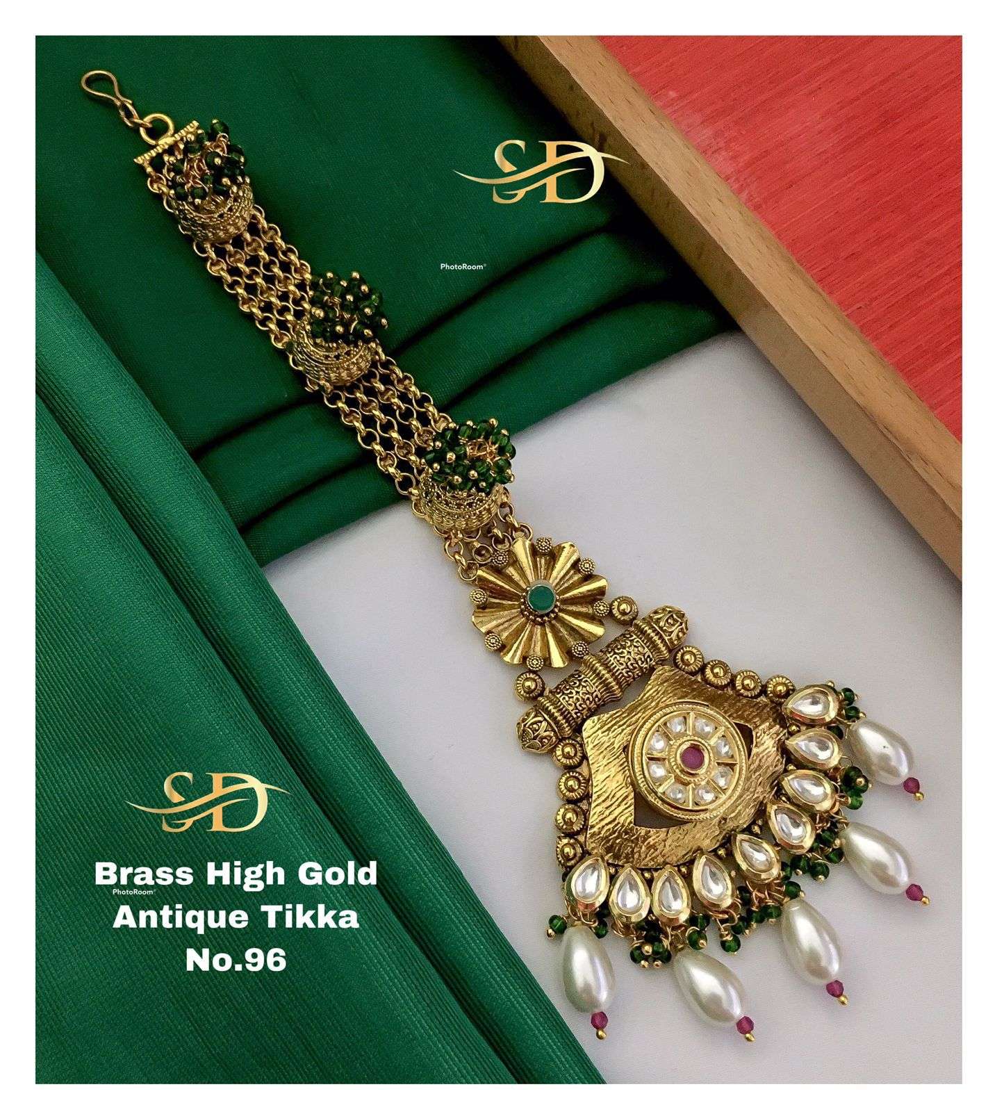 ANTIQUE TIKKA BY FASHID WHOLESALE TRADITIONAL ARTIFICIAL JEWELLERY FOR INDIAN ATTIRE AT EXCLUSIVE RANGE.