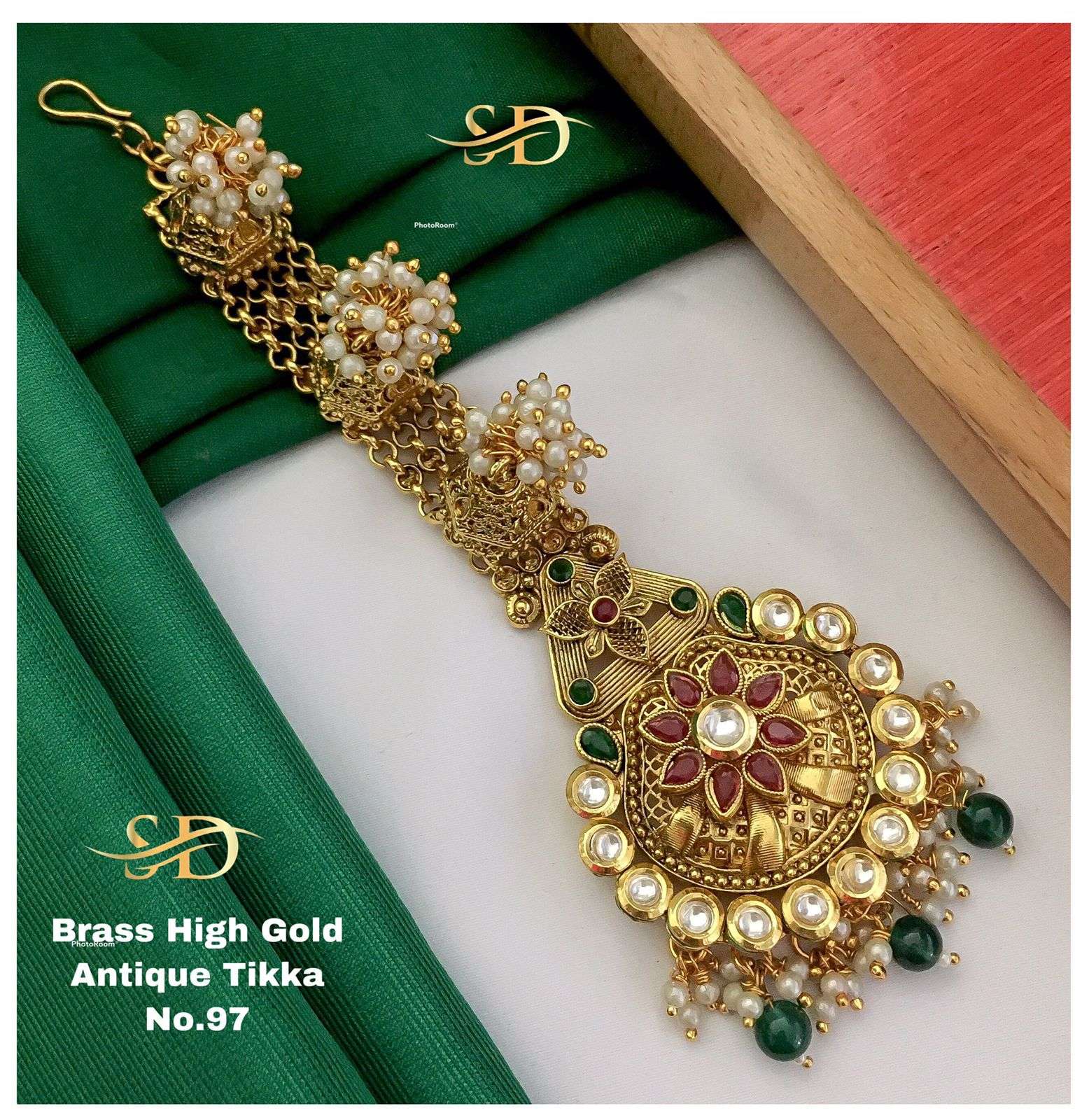 ANTIQUE TIKKA BY FASHID WHOLESALE TRADITIONAL ARTIFICIAL JEWELLERY FOR INDIAN ATTIRE AT EXCLUSIVE RANGE.