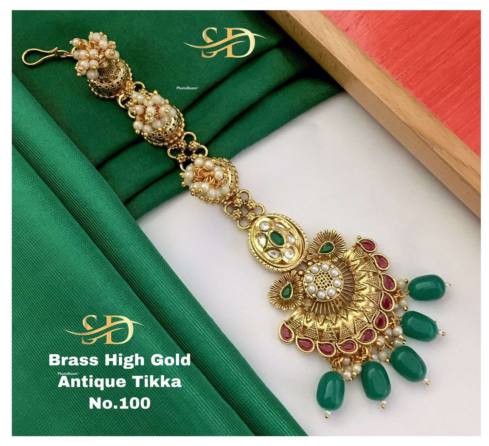 ANTIQUE TIKKA BY FASHID WHOLESALE TRADITIONAL ARTIFICIAL JEWELLERY FOR INDIAN ATTIRE AT EXCLUSIVE RANGE.