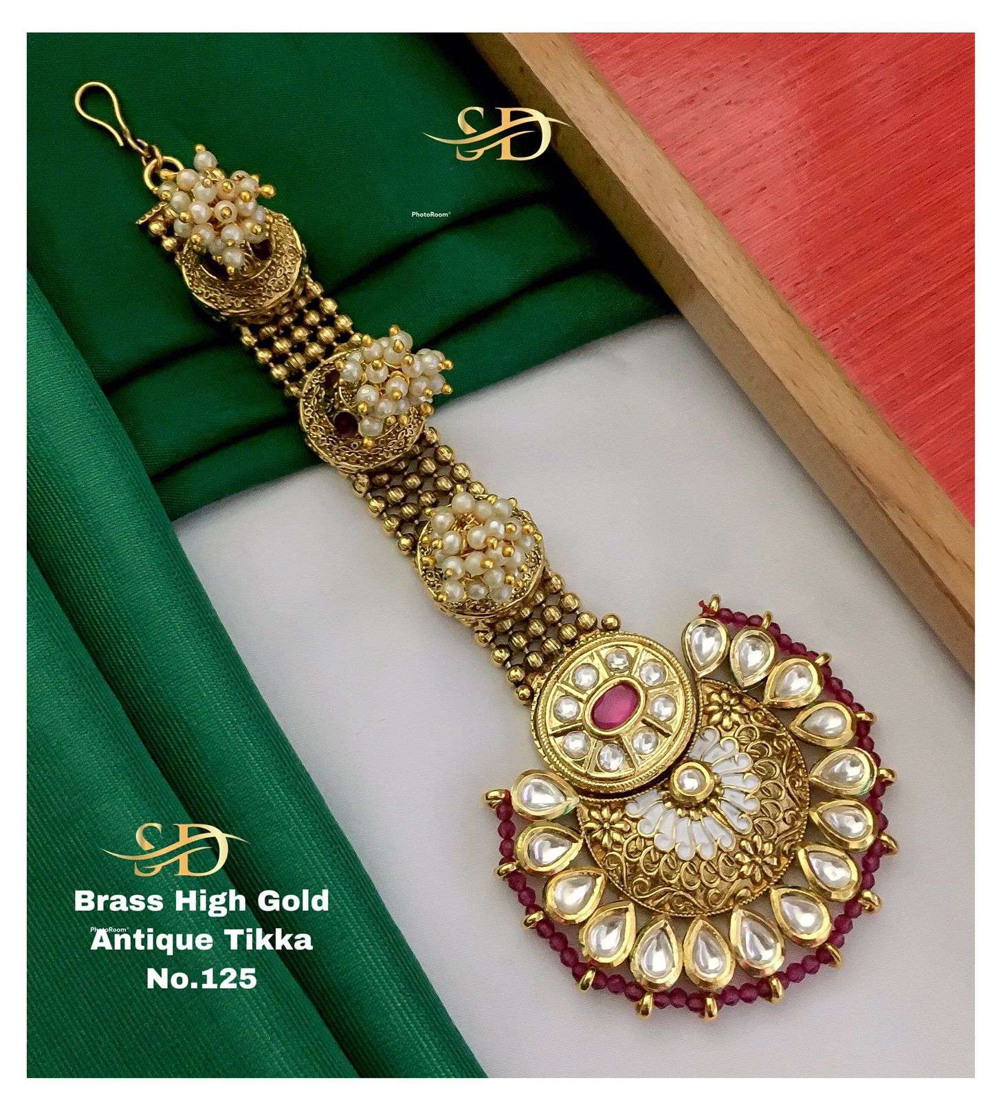 ANTIQUE TIKKA BY FASHID WHOLESALE TRADITIONAL ARTIFICIAL JEWELLERY FOR INDIAN ATTIRE AT EXCLUSIVE RANGE.