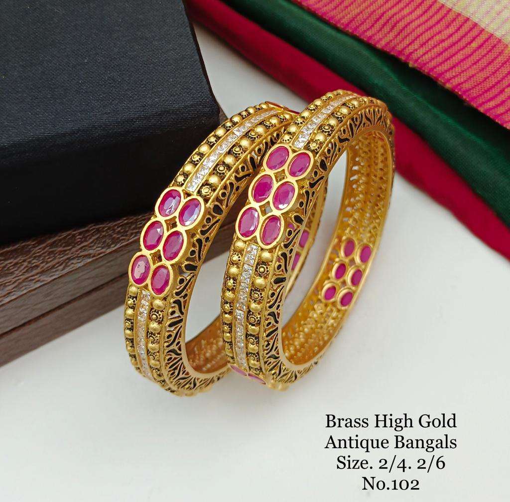 ANTIQUE BANGALS BY FASHID WHOLESALE TRADITIONAL ARTIFICIAL JEWELLERY FOR INDIAN ATTIRE AT EXCLUSIVE RANGE.