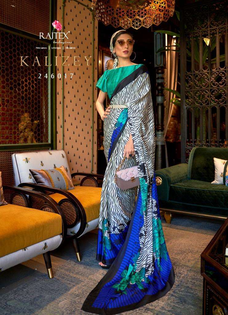 Buy Beatitude Multicolor Satin Crepe Saree Digital Print with Unstitched  Blouse online