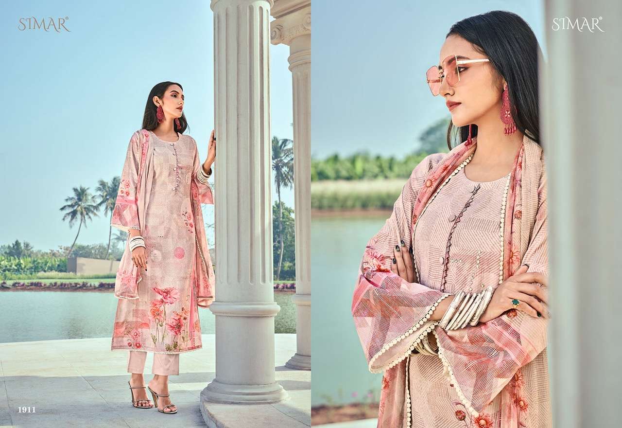 SHEHZADI BY GLOSSY 1908 TO 1913 SERIES BEAUTIFUL SUITS COLORFUL STYLISH FANCY CASUAL WEAR & ETHNIC WEAR PURE LAWN COTTON DIGITAL PRINT DRESSES AT WHOLESALE PRICE