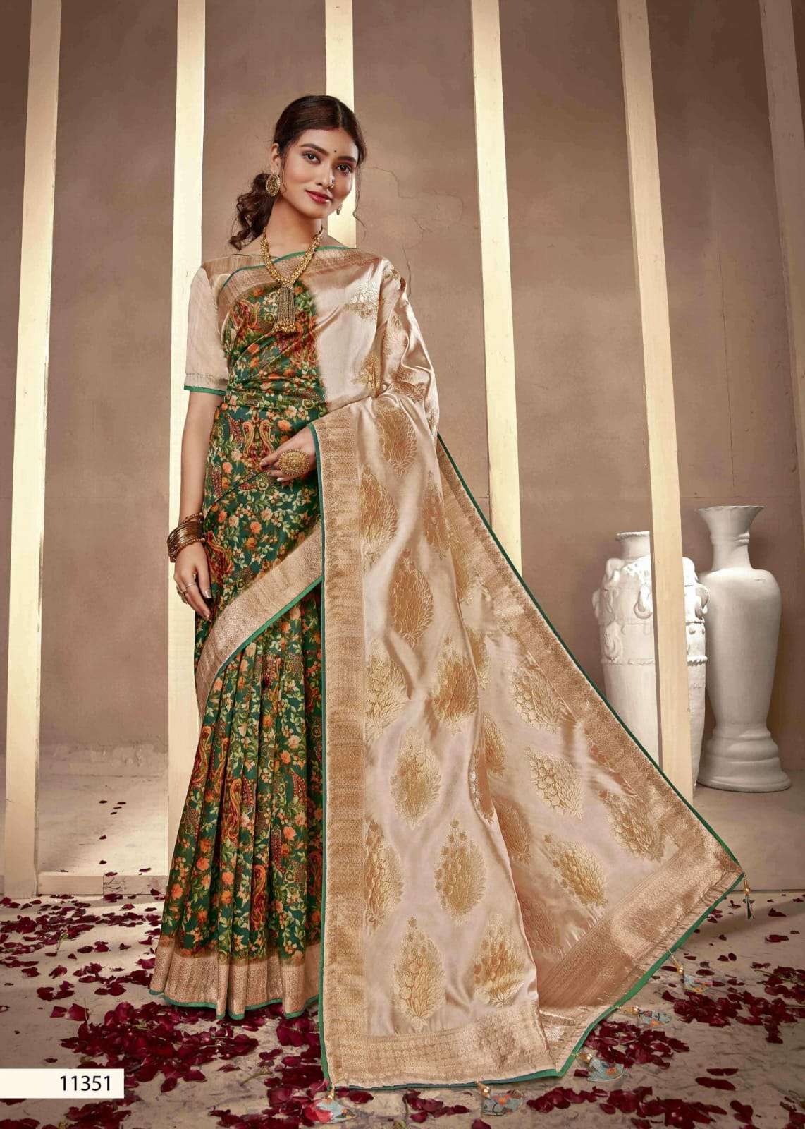 APURVA BY SHAKUNT 11351 TO 11358 SERIES INDIAN TRADITIONAL WEAR COLLECTION BEAUTIFUL STYLISH FANCY COLORFUL PARTY WEAR & OCCASIONAL WEAR SILK SAREES AT WHOLESALE PRICE