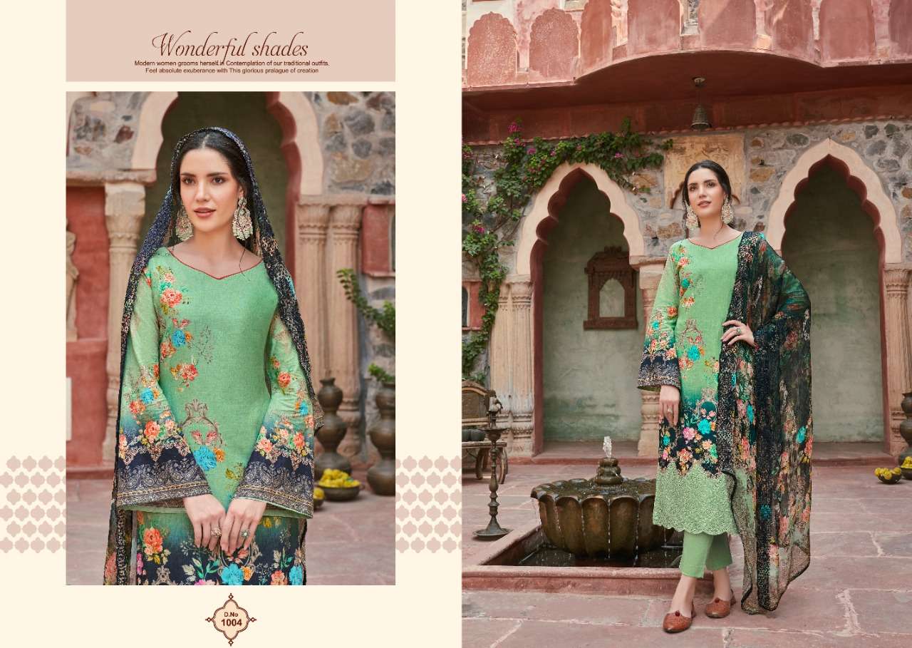 ZAHARANA LIBAS BY ZSM 1001 TO 1006 SERIES BEAUTIFUL PAKISTANI SUITS COLORFUL STYLISH FANCY CASUAL WEAR & ETHNIC WEAR PURE LAWN COTTON DIGITAL PRINT DRESSES AT WHOLESALE PRICE