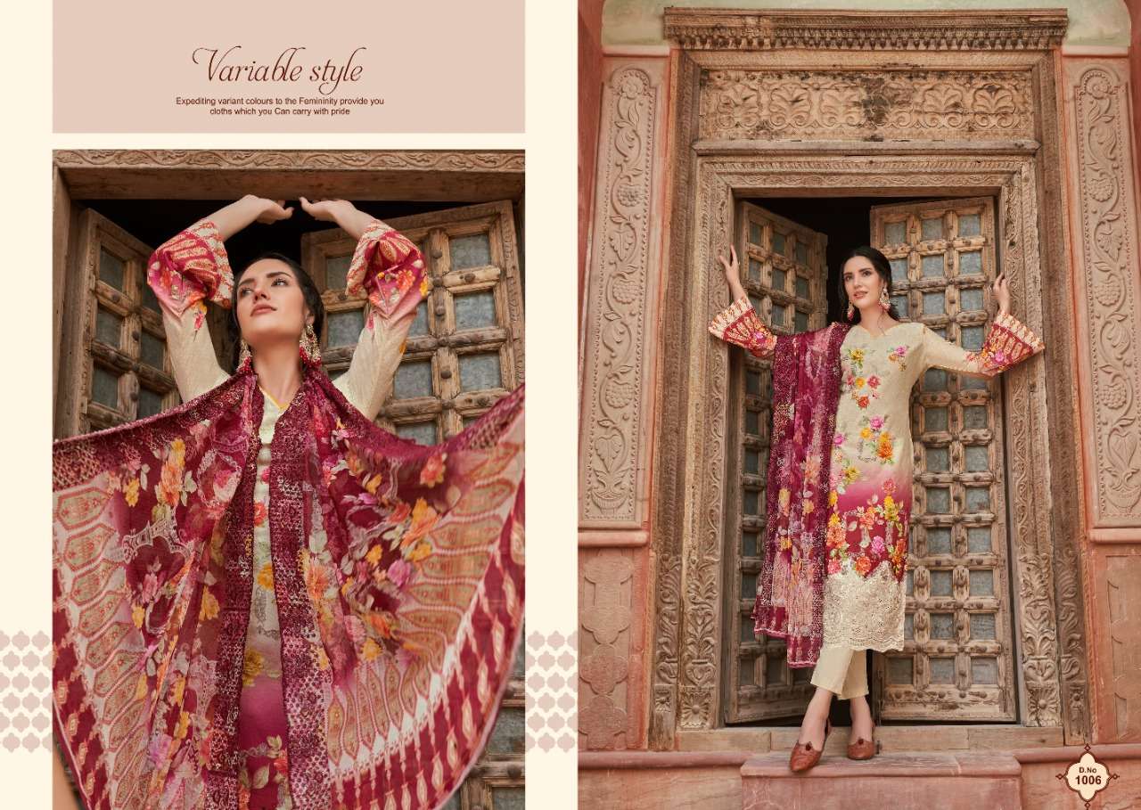 ZAHARANA LIBAS BY ZSM 1001 TO 1006 SERIES BEAUTIFUL PAKISTANI SUITS COLORFUL STYLISH FANCY CASUAL WEAR & ETHNIC WEAR PURE LAWN COTTON DIGITAL PRINT DRESSES AT WHOLESALE PRICE