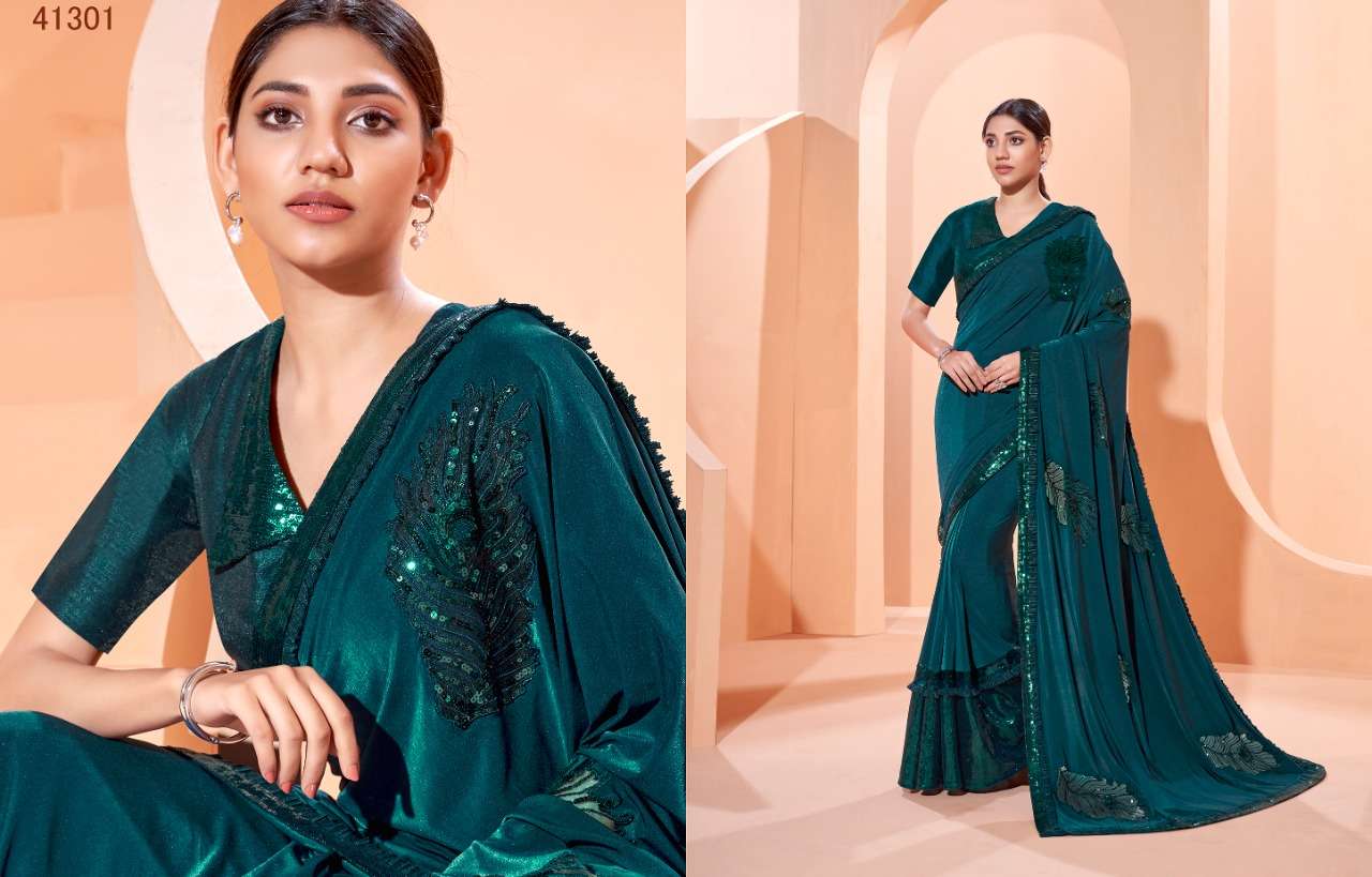 SIRENA NX BY MAHOTSAV INDIAN TRADITIONAL WEAR COLLECTION BEAUTIFUL STYLISH FANCY COLORFUL PARTY WEAR & OCCASIONAL WEAR LYCRA SAREES AT WHOLESALE PRICE
