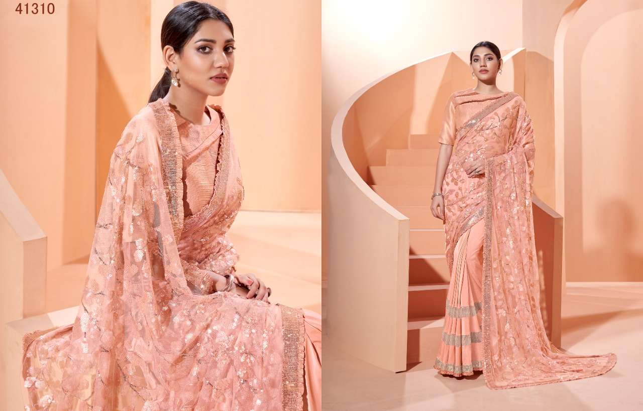SIRENA NX BY MAHOTSAV INDIAN TRADITIONAL WEAR COLLECTION BEAUTIFUL STYLISH FANCY COLORFUL PARTY WEAR & OCCASIONAL WEAR LYCRA SAREES AT WHOLESALE PRICE