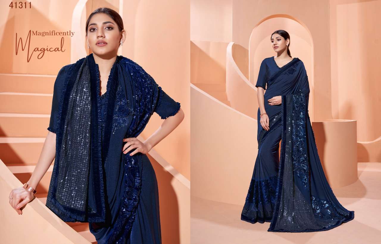 SIRENA NX BY MAHOTSAV INDIAN TRADITIONAL WEAR COLLECTION BEAUTIFUL STYLISH FANCY COLORFUL PARTY WEAR & OCCASIONAL WEAR LYCRA SAREES AT WHOLESALE PRICE