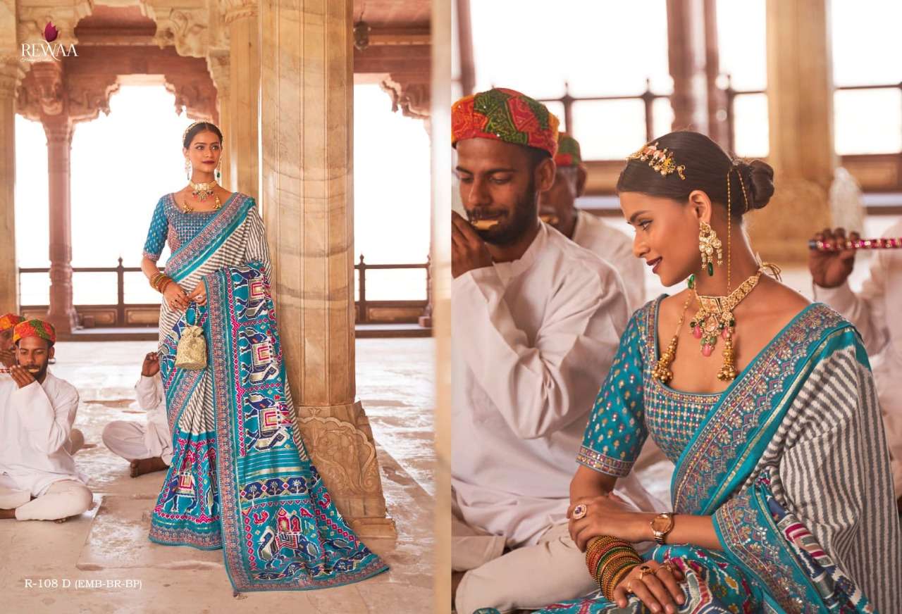 SOOR BY REWAA INDIAN TRADITIONAL WEAR COLLECTION BEAUTIFUL STYLISH FANCY COLORFUL PARTY WEAR & OCCASIONAL WEAR PATOLA SILK SAREES AT WHOLESALE PRICE